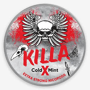 KILLA X Cold Mint Extra Strong Slim All White